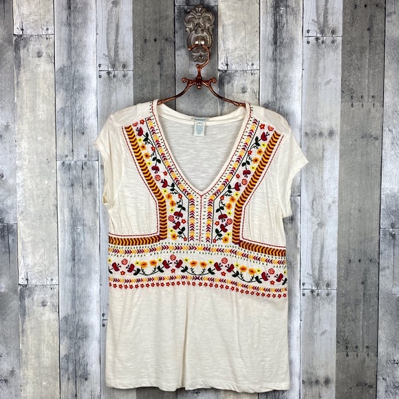 Sundance World View Top in Cream Multi Size Medium - Picture 2 of 8